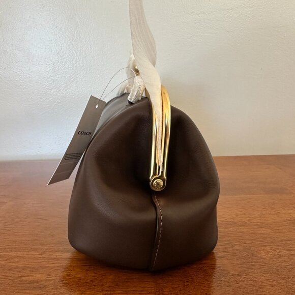 NWT Coach Runway Kisslock Frame Bag 30 in Maple - Picture 8 of 13